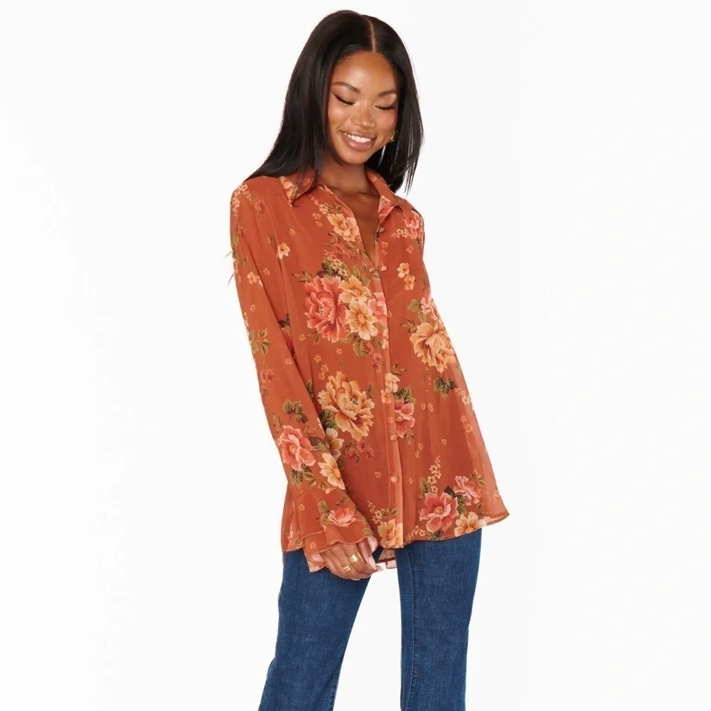 SHOW ME YOUR MUMU Carmela Top In Garden Harvest - Picture 8 of 8
